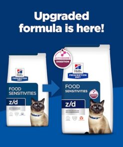 Alternative view of Hill's Prescription Diet z/d Skin/Food Sensitivities Hydrolyzed Dry Cat Food, Veterinary Diet, 8.5 lb. Bag