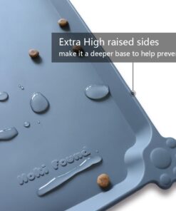 Alternative view of Hoki Found -Waterproof Pet Feeding Mats with High Lips - Multiple Size and Colors for Dogs, Cats & Others-G