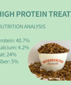 Alternative view of WORMSKING 5LB Dried Black Soldier Fly Larvae, More Calcium Than Dried Mealworms, High Protein Chicken Feed,Duck Food, BSFL, Duck Treats