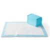 Amazon Basics X-Large Absorbent Puppy Pads, Leak-Proof, Quick-Dry, 28 x 34 Inches, Pack of 50, Blue & White
