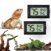 Palksky Bearded Dragon Tank Accessories, 2PCS Reptile Terrarium Thermometer and Humidity Gauge for Jumping Spider, Leopard Gecko, Crested Gecko,Hermit Crab, Gecko, Ball Python, Lizard