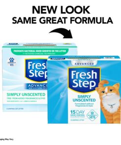 Alternative view of Fresh Step Advanced Simply Unscented Clumping Litter, Fresh Step Unscented Cat Litter Fights Odor on Contact, 37 lbs. (2 x 18.5 lb. Box)