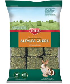 Kaytee Alfalfa Cubes for Rabbits, Guinea Pigs, and Other Small Animals, 15 oz