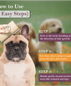 Alternative view of SleekEZ Dog Brush for Shedding & Dog Grooming Supplies | Pet Hair Removal Tool | Great For All Fur Types | For Short, Medium, & Long Hair Pets | Reduces Shedding by 95% | Made in USA | 1 pack | 5 inch