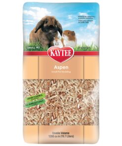 Kaytee Aspen Small Animal Pet Bedding For Pet Guinea Pigs, Rabbits, Hamsters, Gerbils, and Chinchillas, 19.7 Liters
