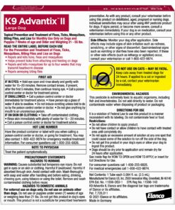 Alternative view of K9 Advantix II Large Dog Vet-Recommended Flea, Tick & Mosquito Treatment & Prevention | Dogs 21-55 lbs. | 1-Mo Supply